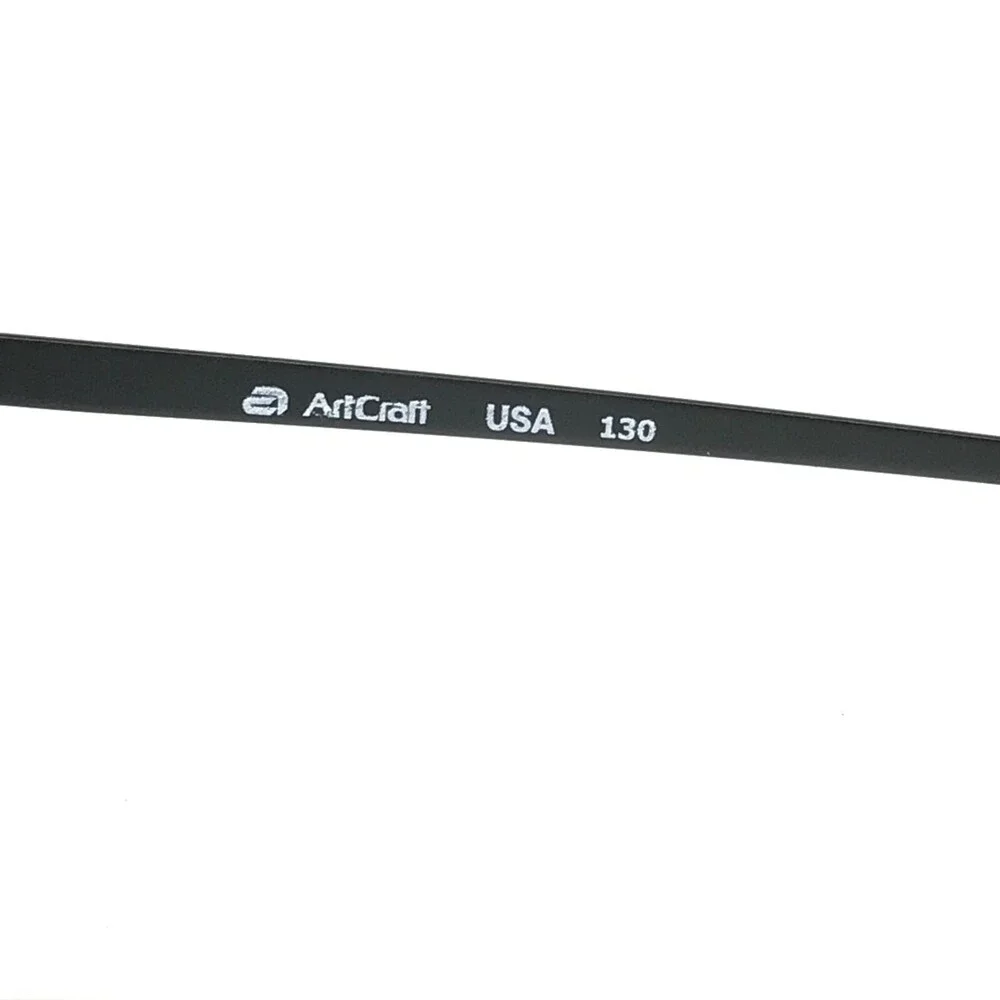 Artcraft JS Aviator Sunglasses Frames Black Round Full Wire Rim 49-22-130